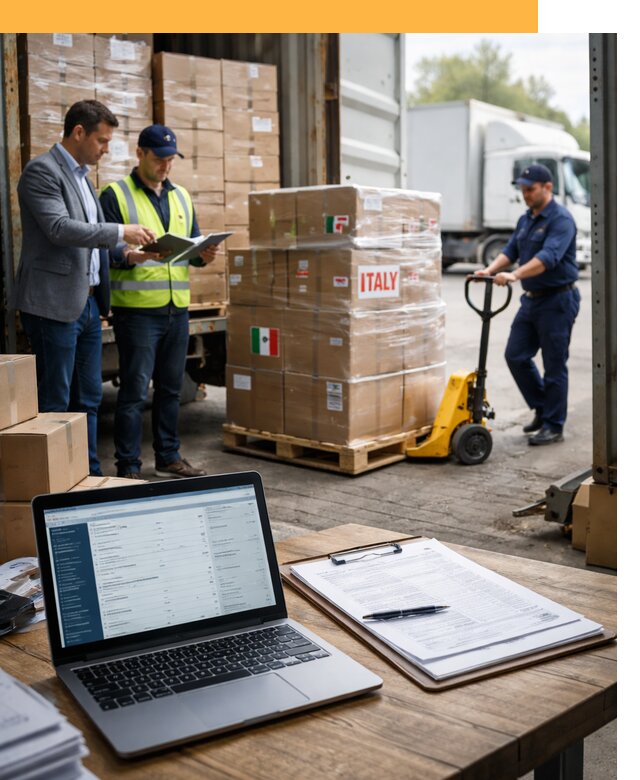 Доставка грузов из Италии: морские и авиаперевозки от 19271