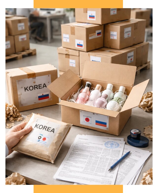Доставка косметики из Кореи от 9100 р. под ключ | СетСервис-Мрв
