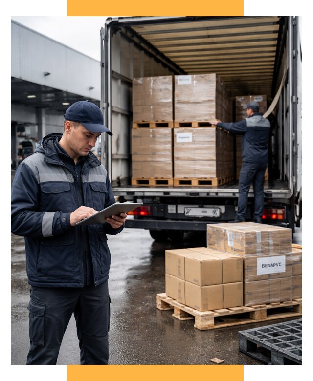 Доставка грузов из Беларуси от 16059 р. логистика СетСервис-Мрв
