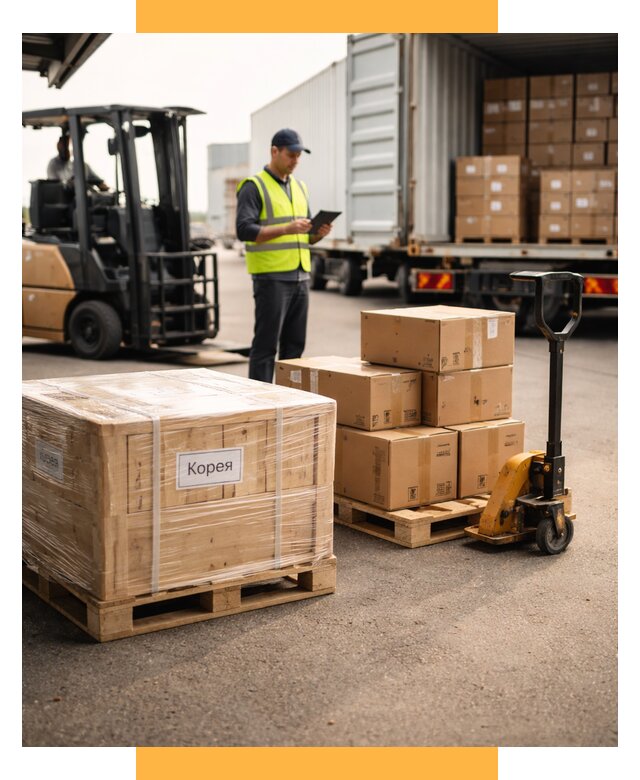 Доставка грузов в Корею из России от 37471 р. | СетСервис-Мрв
