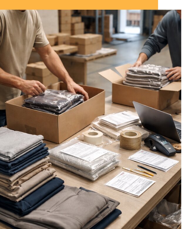 Перевозка одежды по миру от 8030 руб. с таможенным оформлением