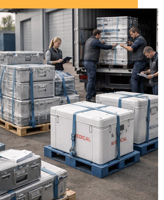 Перевозка медицинского оборудования по всему миру от 16059 руб
