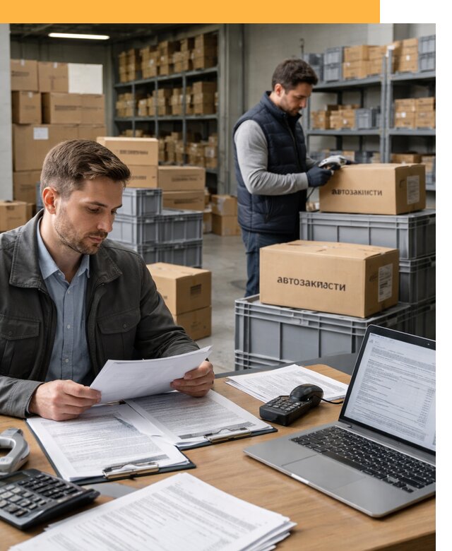 Таможенное оформление автозапчастей по выгодным тарифам от 9100