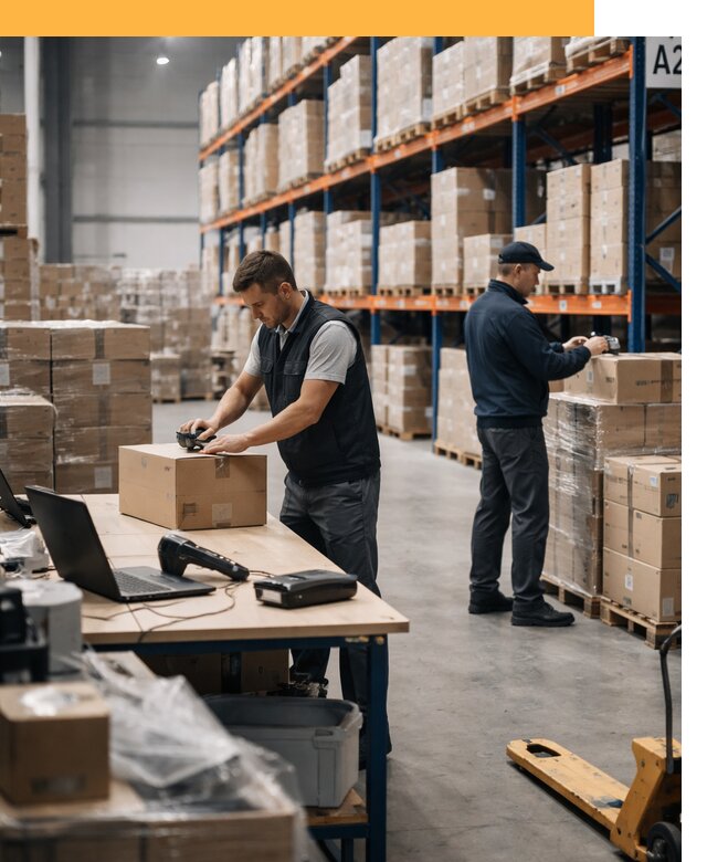 Склад консолидации в Европе: хранение, сортировка от 6959